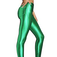 Clearance Women's Juniors Workout Leggings Pants for Womens, Jiayit Women's Glossy High Waist Stretch Sports Leggings Yoga Athletic Pants Ultra Soft Lightweight Capris