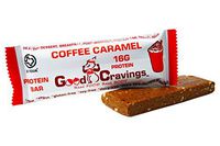 Good Cravings Whole Food Vegan Protein Bar, Coffee Caramel, 16g Plant Based Protein, Raw, No Added Sugar, Dairy Free, Gluten Free, Soy Free, High Fiber, No Preservatives, 12-Pack, 2.2oz bar