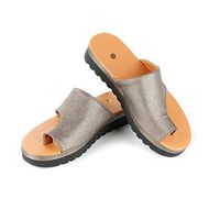 Women Comfy Platform Shoes with Bunion Corrector Function,Soft PU Leather Sandal Bunion Corrector and Bunion Relief