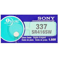 Sony 337 (SR416SW) 1.55V Silver Oxide 0%Hg Mercury Free Watch Battery (1 Battery)