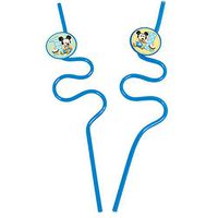 2-Piece Mickey's 1st Birthday Krazy Straws