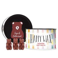 Happy Wax - New Sage & Cedarwood Soy Wax Melts - Scented Wax Melts Infused with Essential Oils - Cute Bear-Shaped Wax Melts Perfect for Melting in Your Wax Warmer (3.6 Oz. Classic Tin)