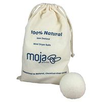 Mojaworks Wool Dryer Balls -Organic Natural Wool for Laundry and Fabric Softening - 100% Natural Chemical-Free Living - Good to Use for up to 1000+ Times - 6-Pieces Set (White)