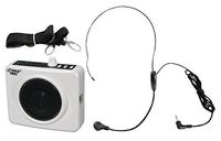 PYLE-PRO PWMA60UW 50 Watts Portable USB Waist-Band PA System with Headset Microphone, Rechargeable Batteries (Color White)