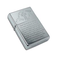 Gifts Infinity® Boondocks Saints Prayer Matt Black Finish Wind Proof Oil Lighter #2 (Chrome #2)