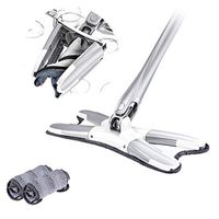 Fineday Floor Mop, Microfiber Floor Mop Congis X-Type with 3pcs Cloth Replace Hand-Free Extrusion, Cleaning Supplies White, Easter Products Onsale