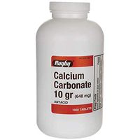 Rugby Calcium Carbonate 648 mg 1000 Tabs