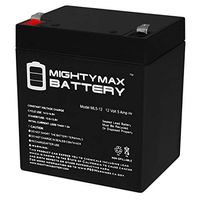 Mighty Max Battery 12V 5AH SLA Replaces Newmox Home Alarm + 12V 1Amp Charger Brand Product