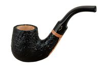 SERIE 1960 (Sabbiata nera 6006) briar bent sandblasted brandy tobacco smoking pipe by Brebbia (Italy) 02