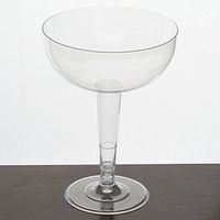 Tableclothsfactory 60 Pcs - Clear 8oz Classy Round Disposable Plastic Champagne Glass