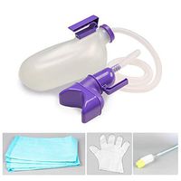 Male Female Urinals,2000 ML/68 OZ Large-Capacity Multi-Function Combination Urine Collector, Urinals for Men Women (Purple)