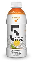 COCO5 Clean Sports Hydration Orange Flavor | 100% Natural | 50% Less Sugar | Nothing Artificial | Non-GMO | Gluten Free | Developed by Pro Trainers for Pro Athletes | 16.9 OZ (Pack - 12)