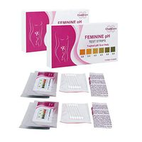 ChemCare Feminine pH Test Strips 3.0-5.5(6 Tests) - Home Test Vaginal pH Test Strips | Regular Self-Testing of The Vaginal pH Value 2 Packs