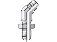Parker Triple-Lok - 45° Bulkhead Union Elbow 37° Flare / 37° Flare