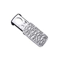 Led Magnifying Glass with Light Portable Hand 30x 60 X90x Jewelry Identification Pull Type Magnifier Maintenance Archaeological Banknote Verification Collection HD Loupe (Color : Silver)