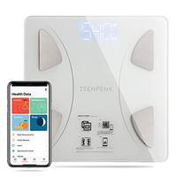 Bluetooth Body Fat Scale,BMI Body Composition Analyzer,Smart Digital Bathroom Weight Scale with Smartphone Fitness APP