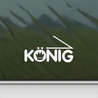 VINYL DECOR HOME DECOR ART WALL DECORATION LAPTOP WINDOW KONIG WHITE CAR HELMET DECAL STICKER BIKE MACBOOK CAR DIE CUT