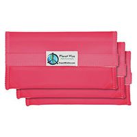 Planet Wise Tint Snack Bag - 3-Pack - Hook and Loop (Pink)