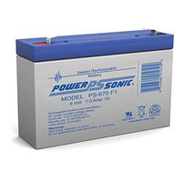 Power Sonic 6V 7Ah SLA Replacement Battery for Emergi-Lite Sax, UH24