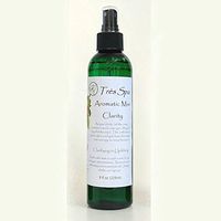 Très Spa Clarity Aromatic Mist (TRVL SZE) –Purifying & Calming - Clary Sage, Bergamot & a kiss of Carnation Essential Oils Versatile 100% Natural. Skin Safe Eco-Friendly & Alcohol Free
