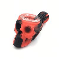Lxzzm Tabacco Pipes for Smoking, Honey Silicone Straw (red&Black)