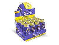 6 HOUR SLEEP, Made from Natural Ingredients, Liquid Sleep Aid, Contains GABA, MELATONIN, 5-HTP Drug Free, No Grogginess - 12 Pack