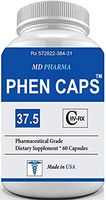 PHEN CAPS 37.5 ® - Appetite Suppressant – Thermogenic Fat Burner and Appetite Control – Weight Loss Supplement – Energy Booster for Women and Men – Premium Fat Burning Formula - Keto Diet Friendly