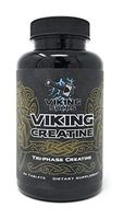 Creatine Pills - 3 Different Types of Creatine for Improved Muscle Absorption - Viking Creatine Monohydrate Pills 5000mg - 90 Tablets