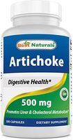 Best Naturals Artichoke Extract 500 mg Capsule - Standardized to Contain 5% Total caffeoylquinic acids, 180 Count