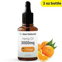 Start Naturals Hemp Oil 3000 mg | Best Hemp Oil for Pain, Stress and Anxiety Relief (2 Fl Oz), Orange)