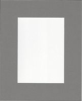 Pack of (2) 24x36 Ocean Grey Picture Mats with White Core, Bevel Cut for 20x30 Picture, with 1/8" Foam Core and Clear Bags