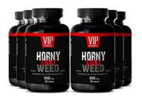 Horny Goat Weed with Maca Natural Supplement with Mucuna Pruriens, Muira Puama, Panax Ginseng Root and Tongkat Ali Powder for Stamina (6 Bottle 360 Capsules)