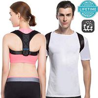 AicLuze Sports Back Posture Brace Support, Adjustable Posture Corrector for Women Men, Effective Comfortable Back Support Posture Brace for Shoulder and Back Pain Relief [Newest]