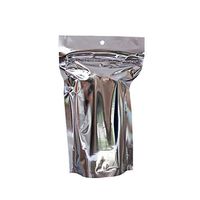 Silver Mylar Stand Up Pouch 5"x8.5"x3", Pack of 100