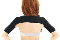 EUBUY Double Shoulder Support Brace Wrap Protector Posture Corrector Arm Slimmer Support Sleeve for Women Lady (Black)