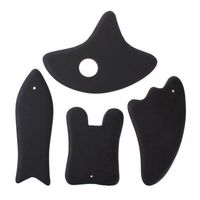 Sealike 4 Pcs Natural Chinese Traditional Gua Sha Board Hand Held Massage Tools Scraping Tools Set Kit with a Stylus