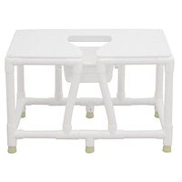 MJM International 156-FSS-30 Bariatric Bedside Commode with Full Support Seat, No Back, 30"