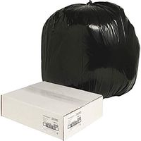 Nature Saver Black Low-Density Recycled Can Liners Trash Bag, Large, 100 per Carton
