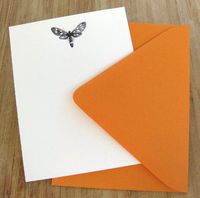 Dragonfly Motif Note Cards - Stationery or Imprintables - Set of 10 and 10 Envelopes