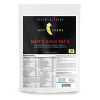 Essential Peak - Men's Daily Pack Multivitamin Supplement, Doctor's Recommend, FDA Approved Manufactured Facility, - Vitamins A, C, E, D, B1, B2, B3, B6, B12. Magnesium, Spirulina, Zinc, Immune Health