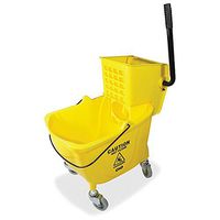 Genuine Joe GJO02347 Side Press Wringer Mop Bucket, Yellow (1 CASE)