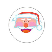 Christmas Santa Envelope Seals - 1.2" Christmas Stickers - 144 Fun Holiday Stickers (Santa)