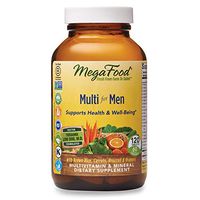 MegaFood, Multi for Men, Supports Optimal Health and Wellbeing, Multivitamin and Mineral Dietary Supplement, Gluten Free, Vegetarian, 120 tablets (60 servings)