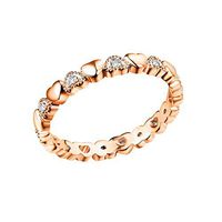 Peigen Women Rings Fashion Valentine Love Heart Diamond Ring Engagement Wedding Band Jewelry Promise