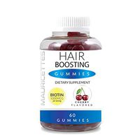 Hair Boosting Gummy Vitamins Packed with 5000 mcg Biotin for Gorgeous Faster Growth and Healthy Skin and Nails- 60 Chewable Gummies