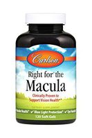 Carlson - Right for The Macula, Clinically Proven to Support Vision Health, Macular Health, Blue Light Protection & Eye Function, 120 Softgels