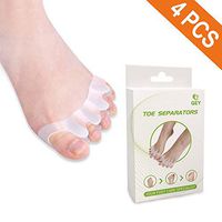 GEY Toe Separators Toe Stretcher, 4PCS Bunion Corrector and Painless Separation of The Toes, Correction of Thumb Valgus, Overlapping Toes and Small Toes Varus (White)
