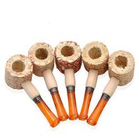 KYSUN 5 pcs Mini Classic Natural Corn Cob Tobacco Smoking Pipe