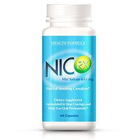 NicRx | Natural Anti Smoking Pills with Lobelia to Help Quit Smoking & Curb Nicotine Addiction | Control Cigarette Cravings & Withdrawal Symptoms | Safe, Nicotine Free & No Side Effects | 60 capsules