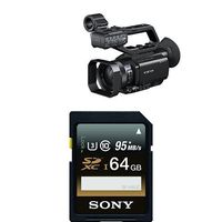 Sony PXWX70 HD422 Hand Held Camcorder with 3.5-Inch LCD (Black) with Memory Card